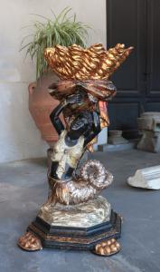 Scultura portafiori "Moro veneziano" inizi '900